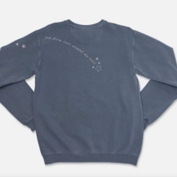 NWOT Taylor Swift - Stars Around My Scars Crewneck - Blue sz Sm - Picture 2 of 3